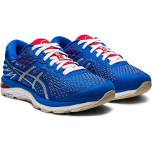 Asics Laufschuhe Gel Cumulus 21 Tokyo (Dämpfung) blau/rot Damen